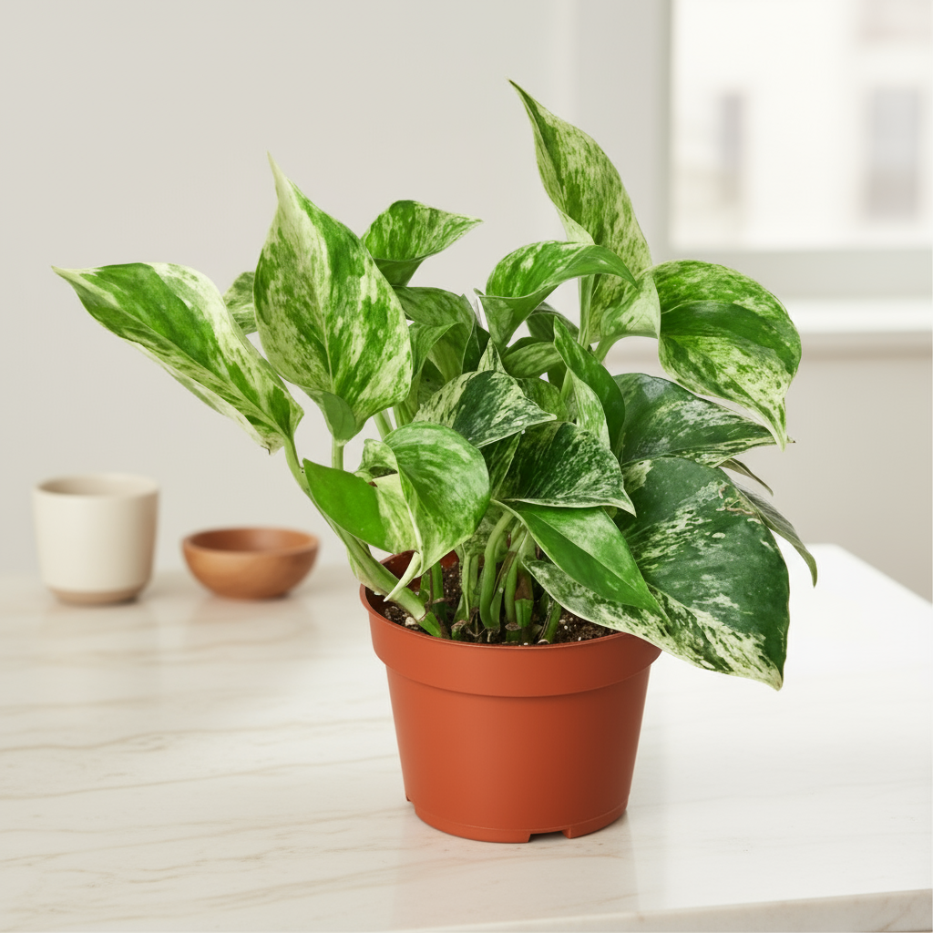 Pothos 'Marble Queen'